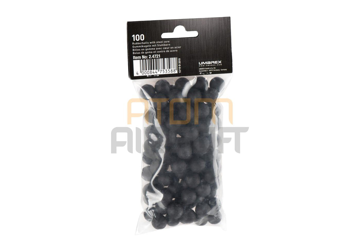UMAREX T4E RB RBI steel rubber ball .50cal, 100 pcs