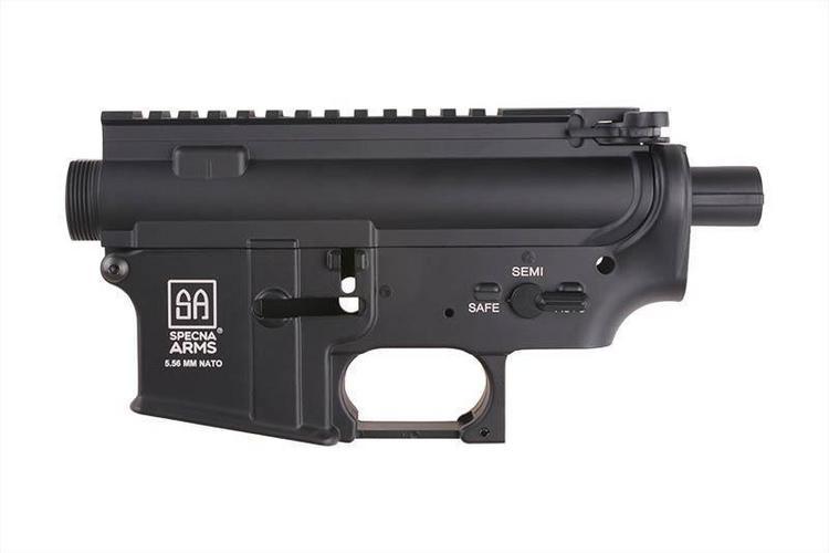 Specna Arms M4 metal frame with SA logo - black