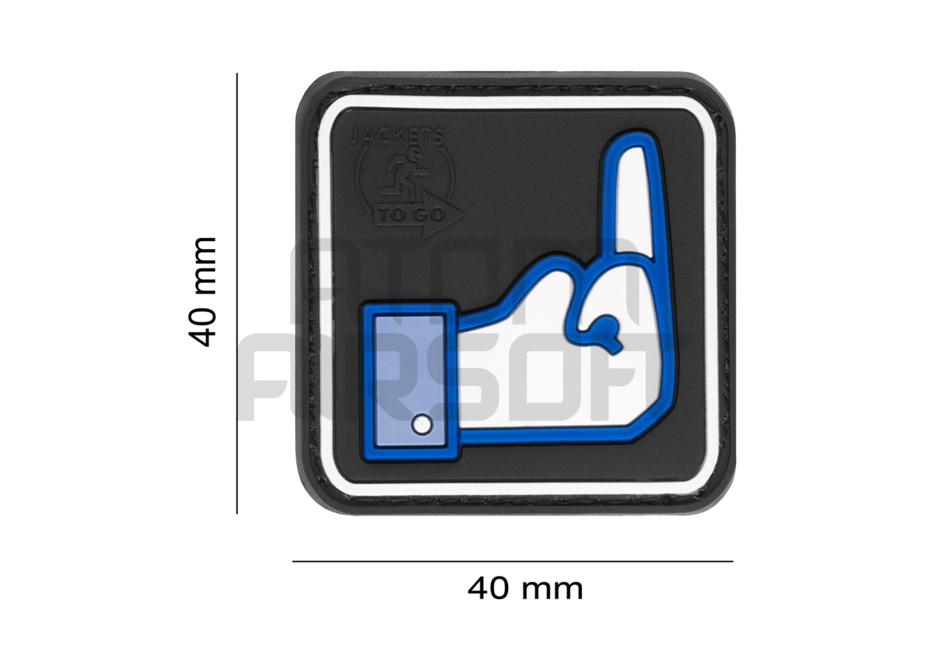JTG "Dislike" PVC velcro badge