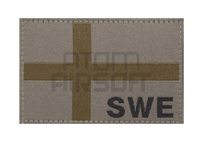 Clawgear Ruotsin lippu "SWE" leimalla velcromerkki - RAL7013