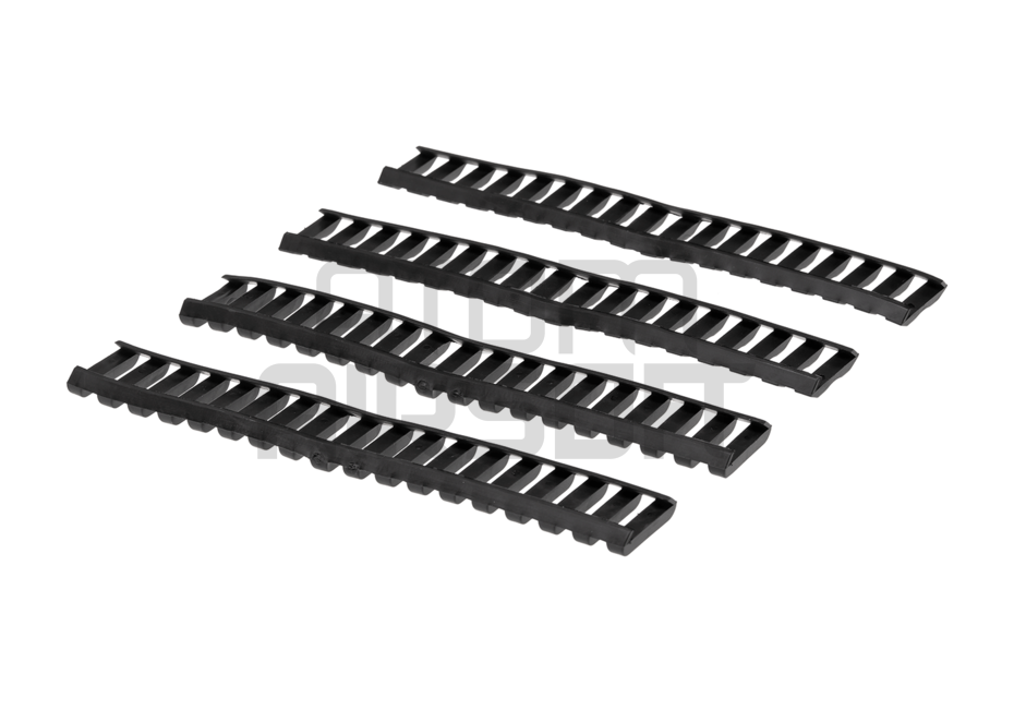 MP Ladder rail cover, kumiset kiskopanssarit, 18 pykälää - musta