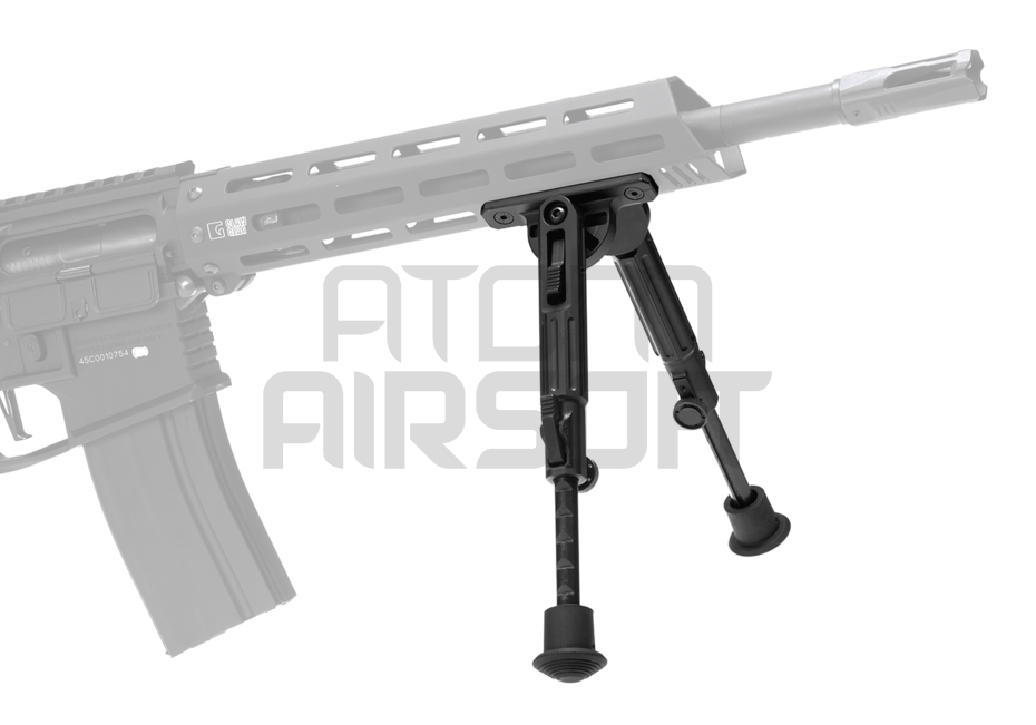 ARES M-LOK Swivel Bipod Short, folding short front legs