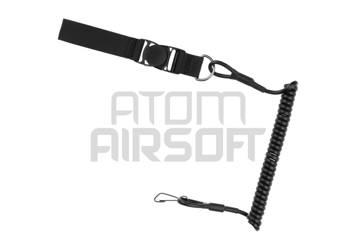 AMOMAX Pistoolin varmistusnaru, lanyard - musta