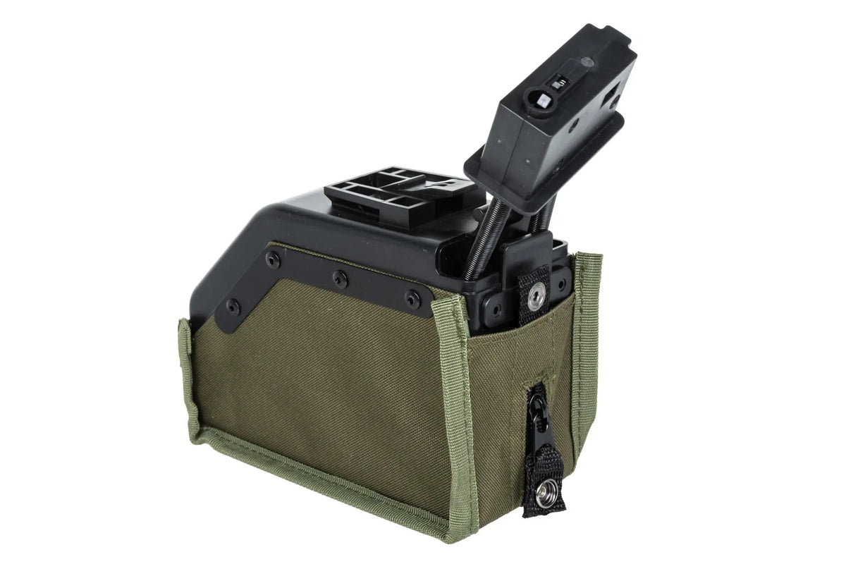 Specna Arms SA-249 box magazine, 1500 rounds - olive