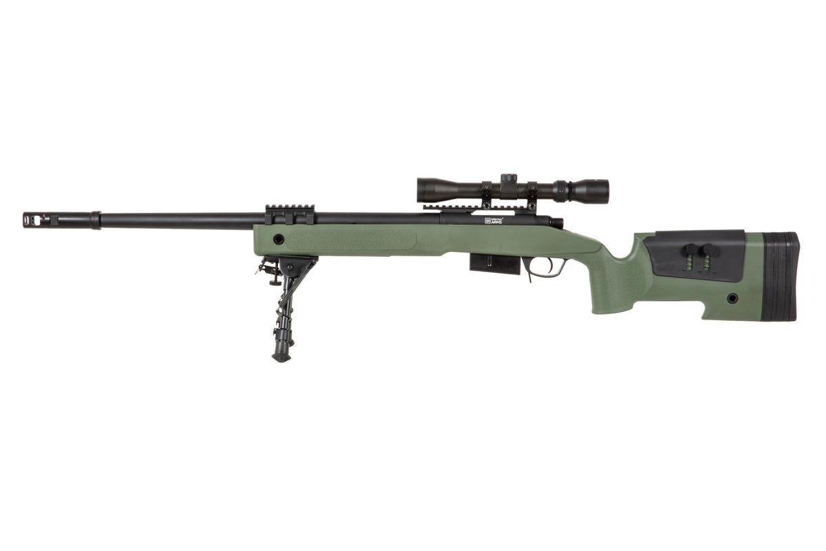Specna Arms SA-S03 CORE™ High Velocity Sniper Rifle with Scope and Bipod - Olive