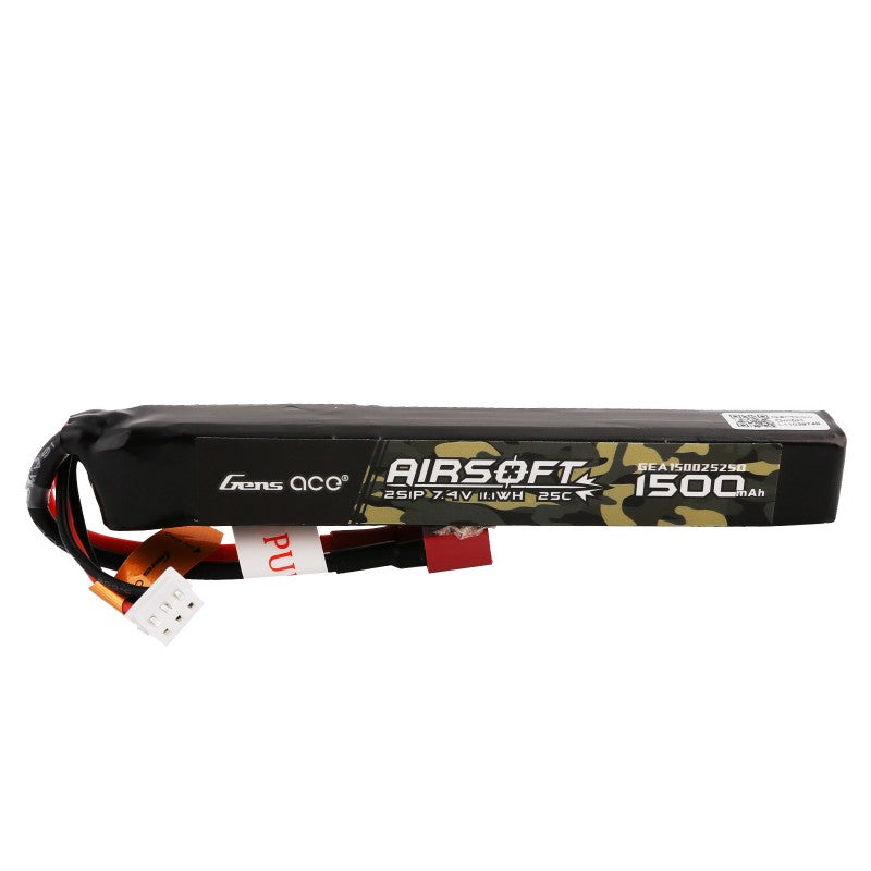 Gens Ace LiPo-akku 7,4V 1500mAh 2S/25C, T-plug/Deans