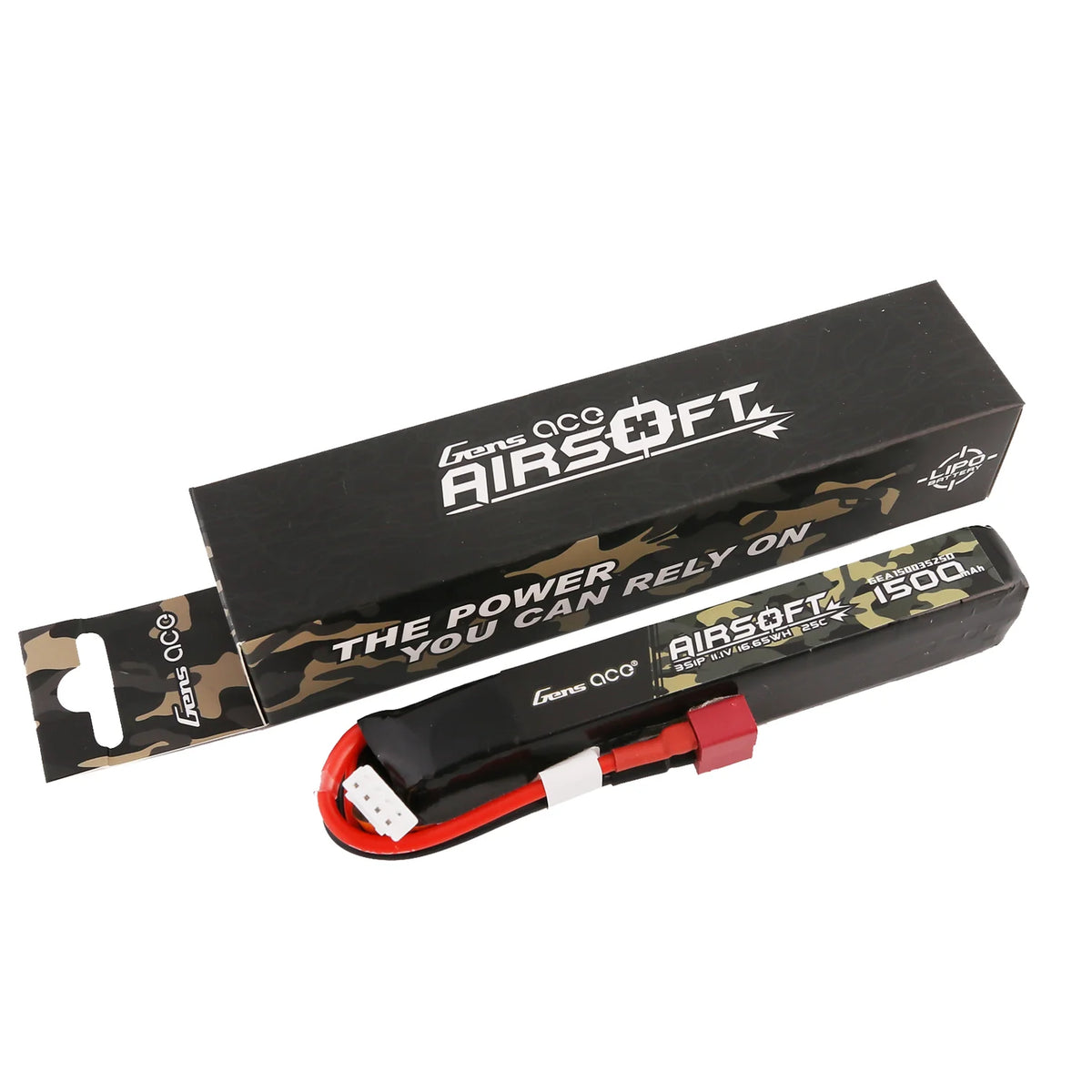 Gens Ace LiPo-akku 11,1V 1500mAh 3S/25C, T-plug/Deans