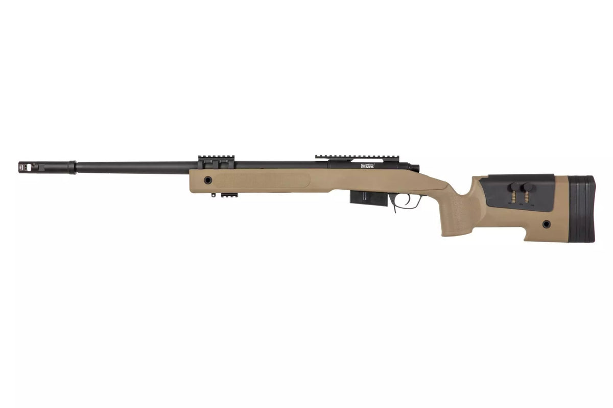 Specna Arms SA-S03 CORE™ jousiviritteinen tarkkuuskivääri - hiekka