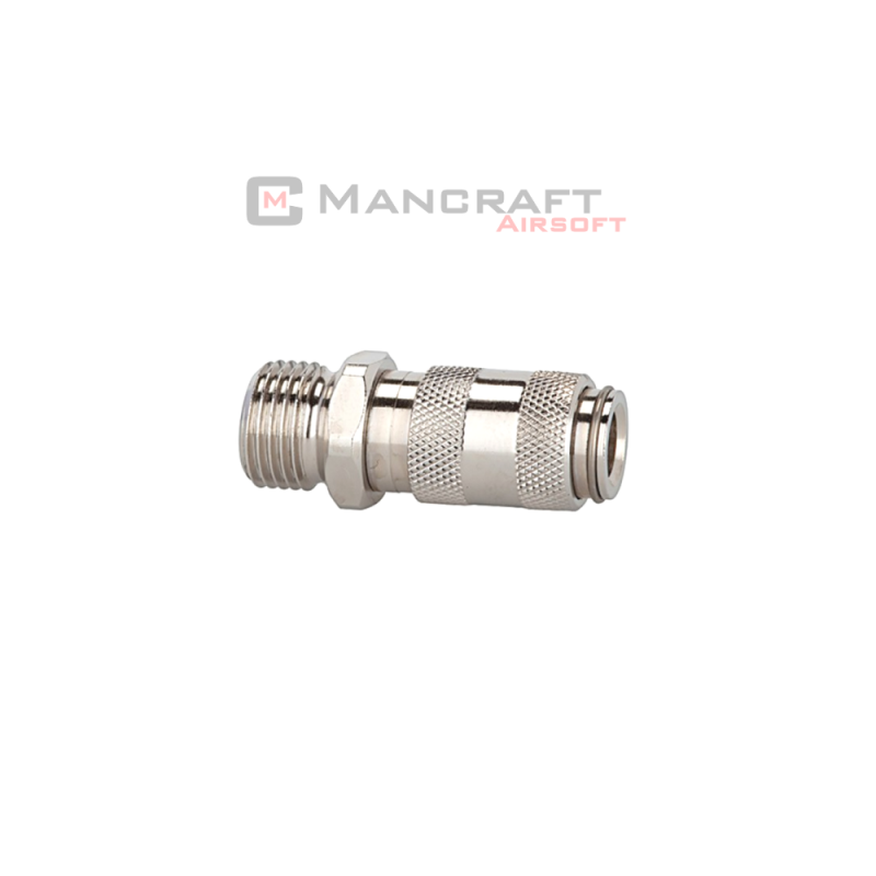 Mancraft 4mm micro HPA naarasliitin, sulkeutuva QD-liitin 1/8NPT