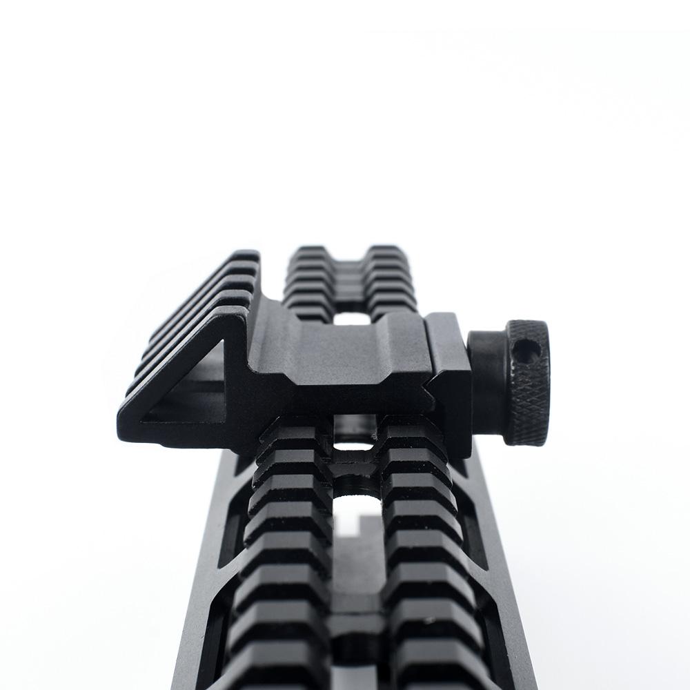 M-ETAL 45° offset RIS/Picatinny rail - Black