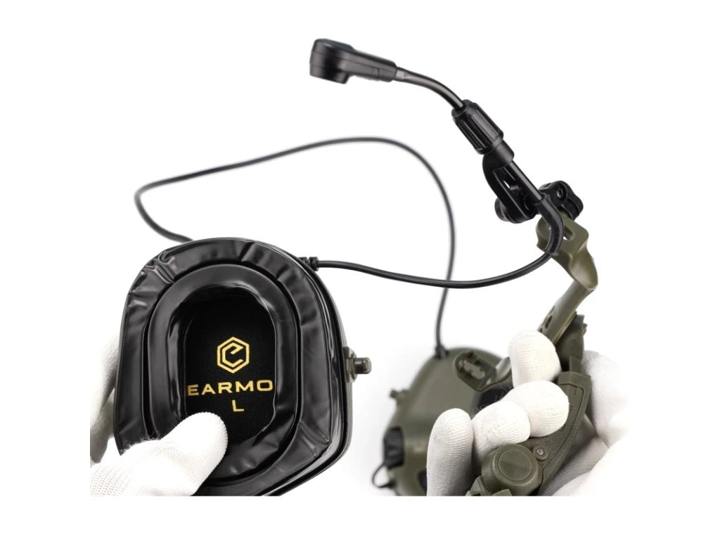 EARMOR M16A Rail Mount Kit for M31/M32 PLUS to ARC Rails - Foliage Green