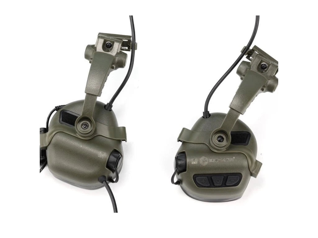 EARMOR M16A kiskokiinnike Earmor M31/M32 PLUS -kuulosuojaimille ARC-kiskoihin - musta