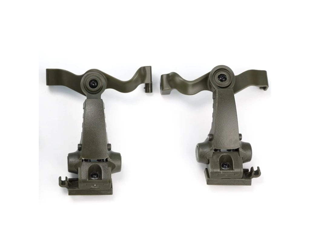 EARMOR M16A kiskokiinnike M31/M32 PLUS -kuulosuojaimille ARC-kiskoon - Foliage Green
