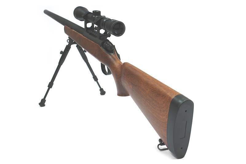 WELL MB03EL bolt-action sniper rifle with scope and forelegs