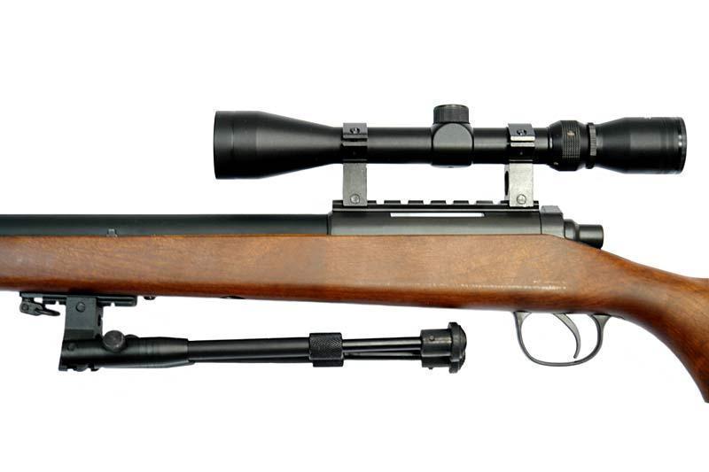 WELL MB03EL bolt-action sniper rifle with scope and forelegs