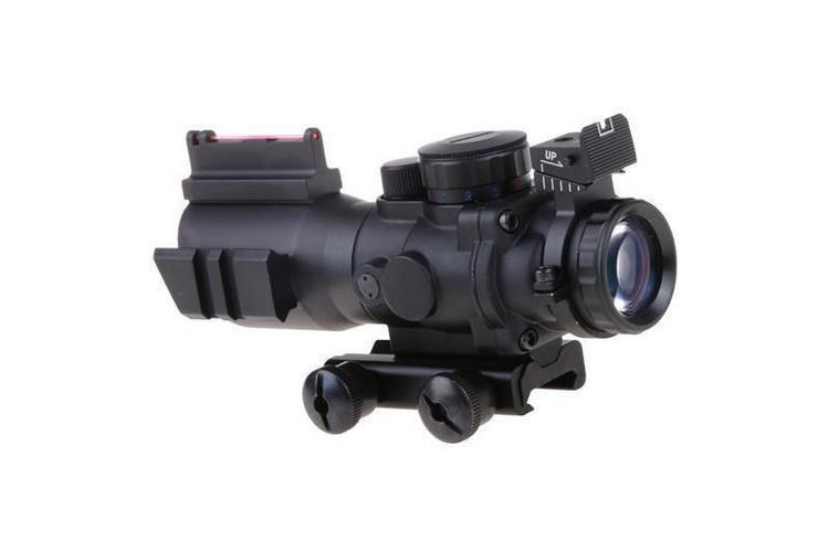 Theta Optics Rhino 4X32 riflescope + open sights