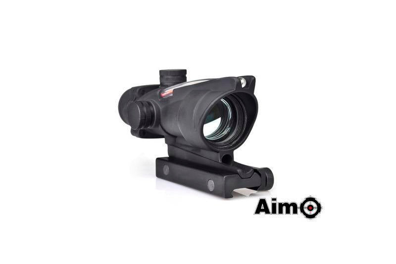 Aim-O ACOG model red dot sight replica (fiber illuminated) - black