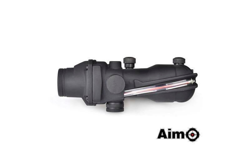 Aim-O ACOG model red dot sight replica (fiber illuminated) - black