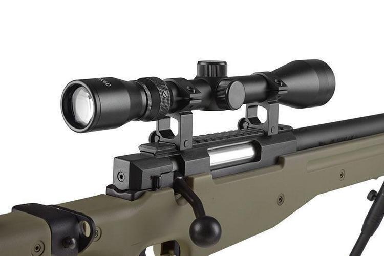 WELL MB08D sniper rifle with scope and forelegs - olive