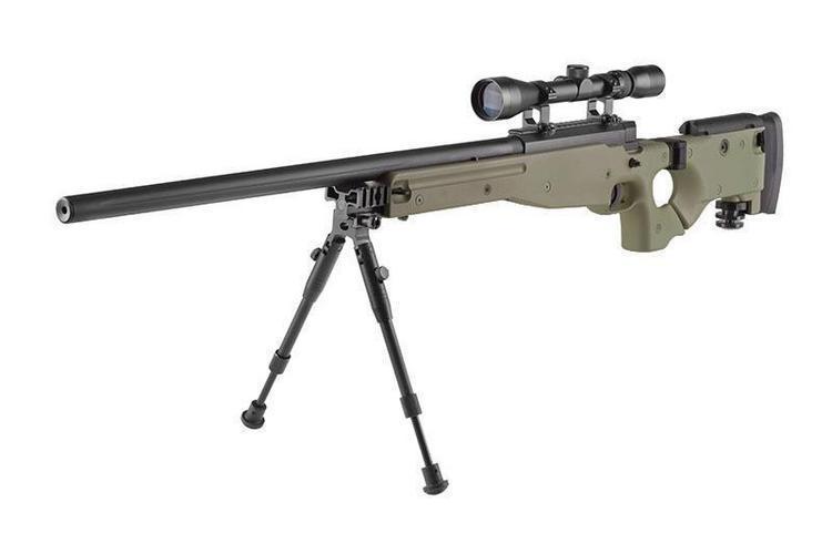 WELL MB08D sniper rifle with scope and forelegs - olive