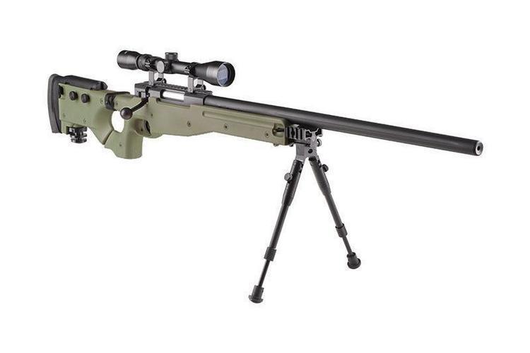 WELL MB08D sniper rifle with scope and forelegs - olive
