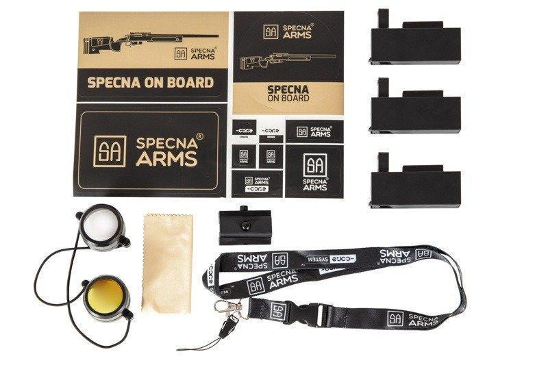 Specna Arms SA-S02 CORE™ Sniper Rifle Replica with Scope and Bipod - black