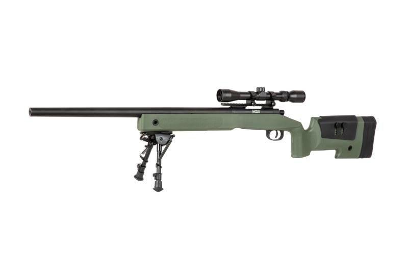 Specna Arms SA-S02 CORE™ sniper rifle with scope and forelegs - olive