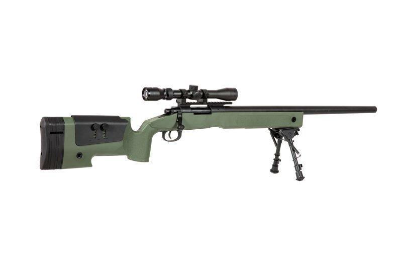 Specna Arms SA-S02 CORE™ sniper rifle with scope and forelegs - olive