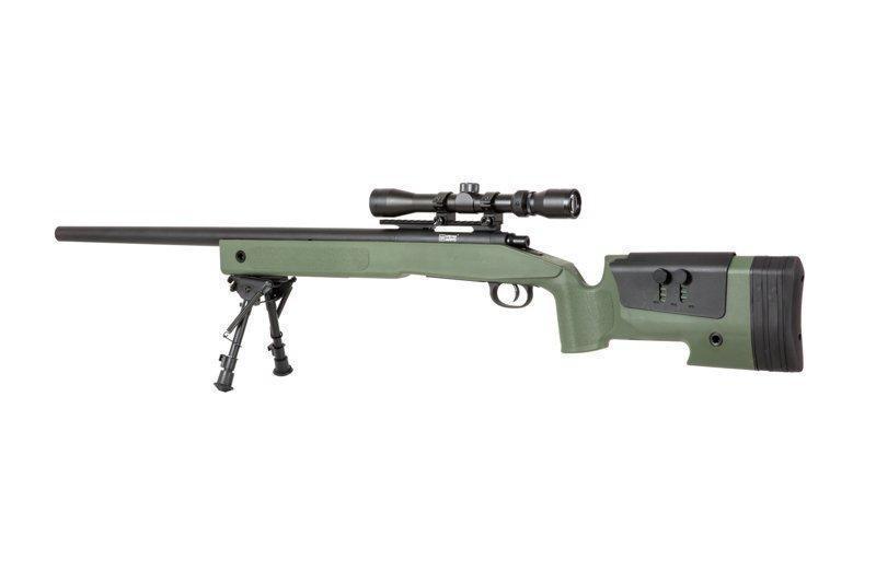 Specna Arms SA-S02 CORE™ sniper rifle with scope and forelegs - olive