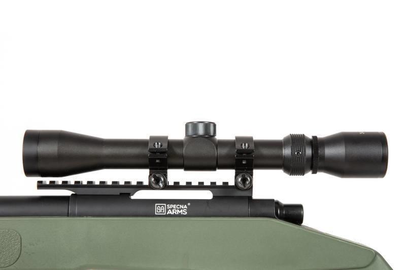 Specna Arms SA-S02 CORE™ sniper rifle with scope and forelegs - olive