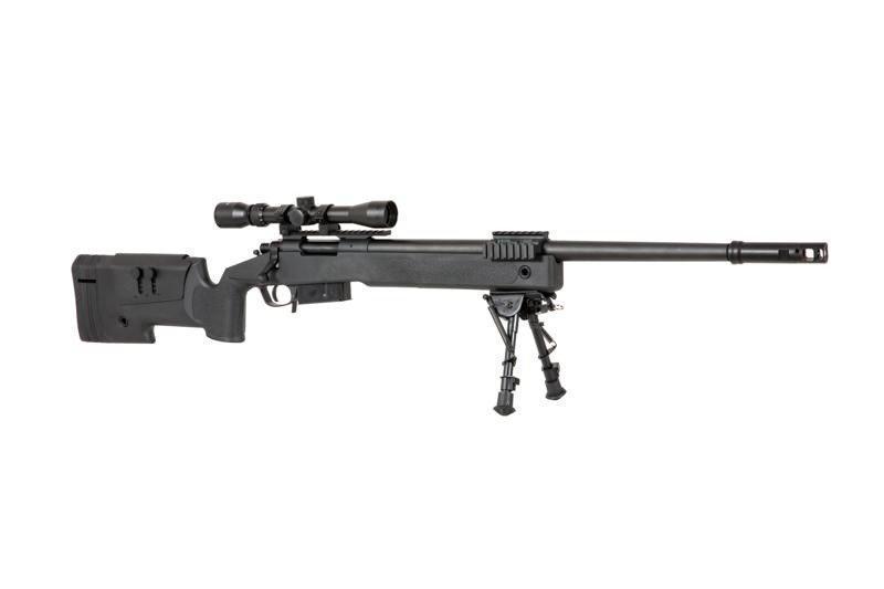 Specna Arms SA-S03 CORE™ sniper rifle with scope and forelegs - black