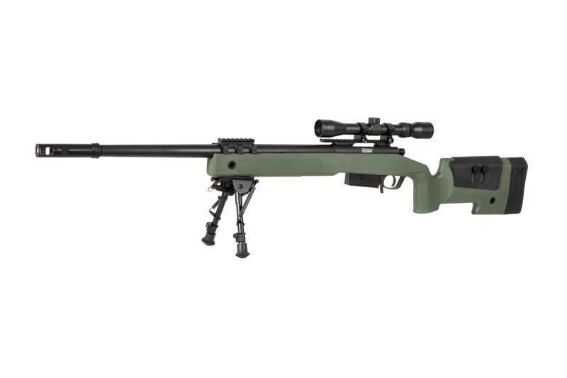 Specna Arms SA-S03 CORE™ sniper rifle with scope and forelegs - olive