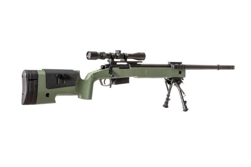 Specna Arms SA-S03 CORE™ sniper rifle with scope and forelegs - olive