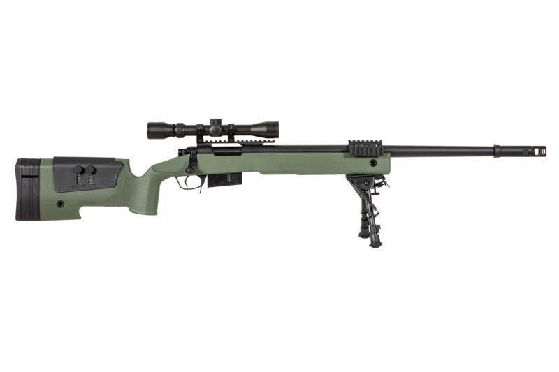 Specna Arms SA-S03 CORE™ sniper rifle with scope and forelegs - olive