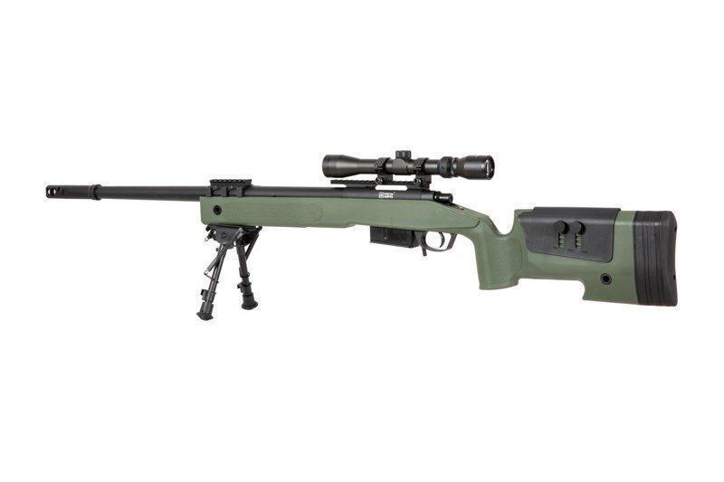 Specna Arms SA-S03 CORE™ sniper rifle with scope and forelegs - olive