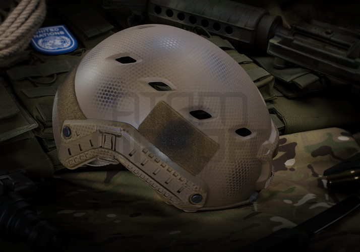 Emerson FAST Helmet BJ, with neck adjustment - camouflage