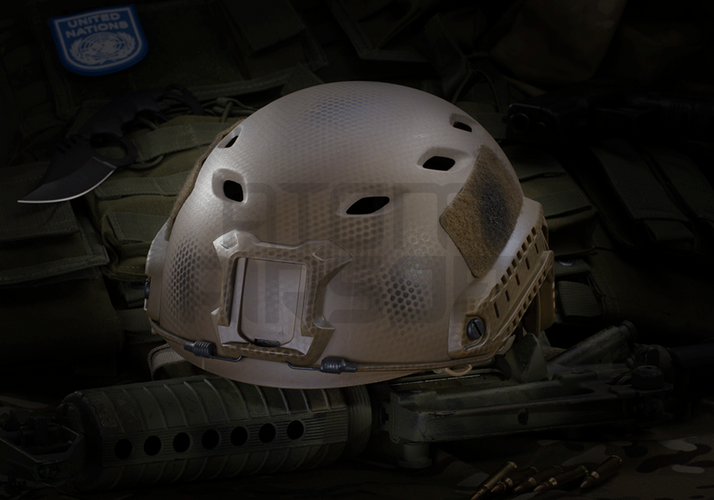 Emerson FAST Helmet BJ, with neck adjustment - camouflage