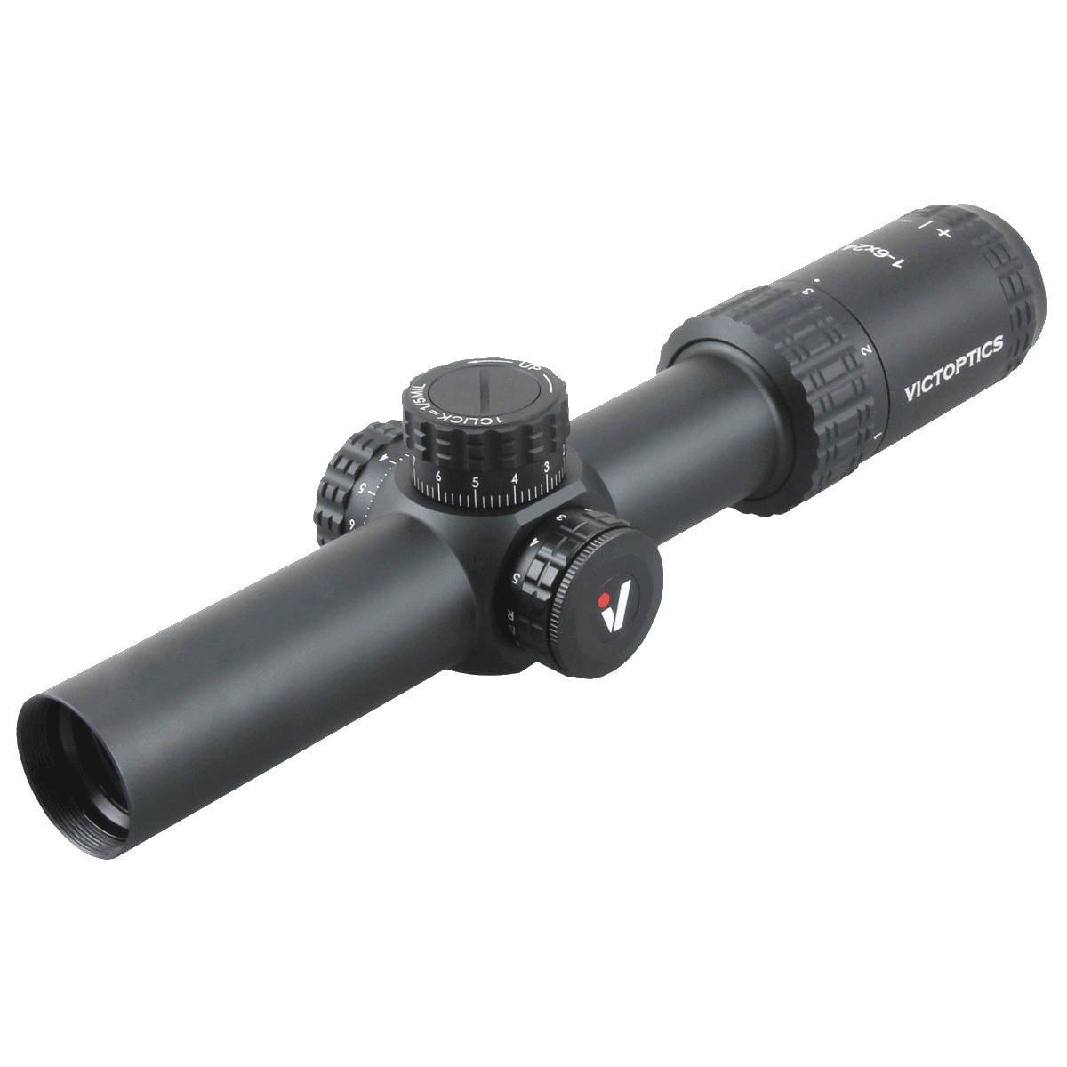 VictOptics S6 1-6x24 LPVO short-dot riflescope - black