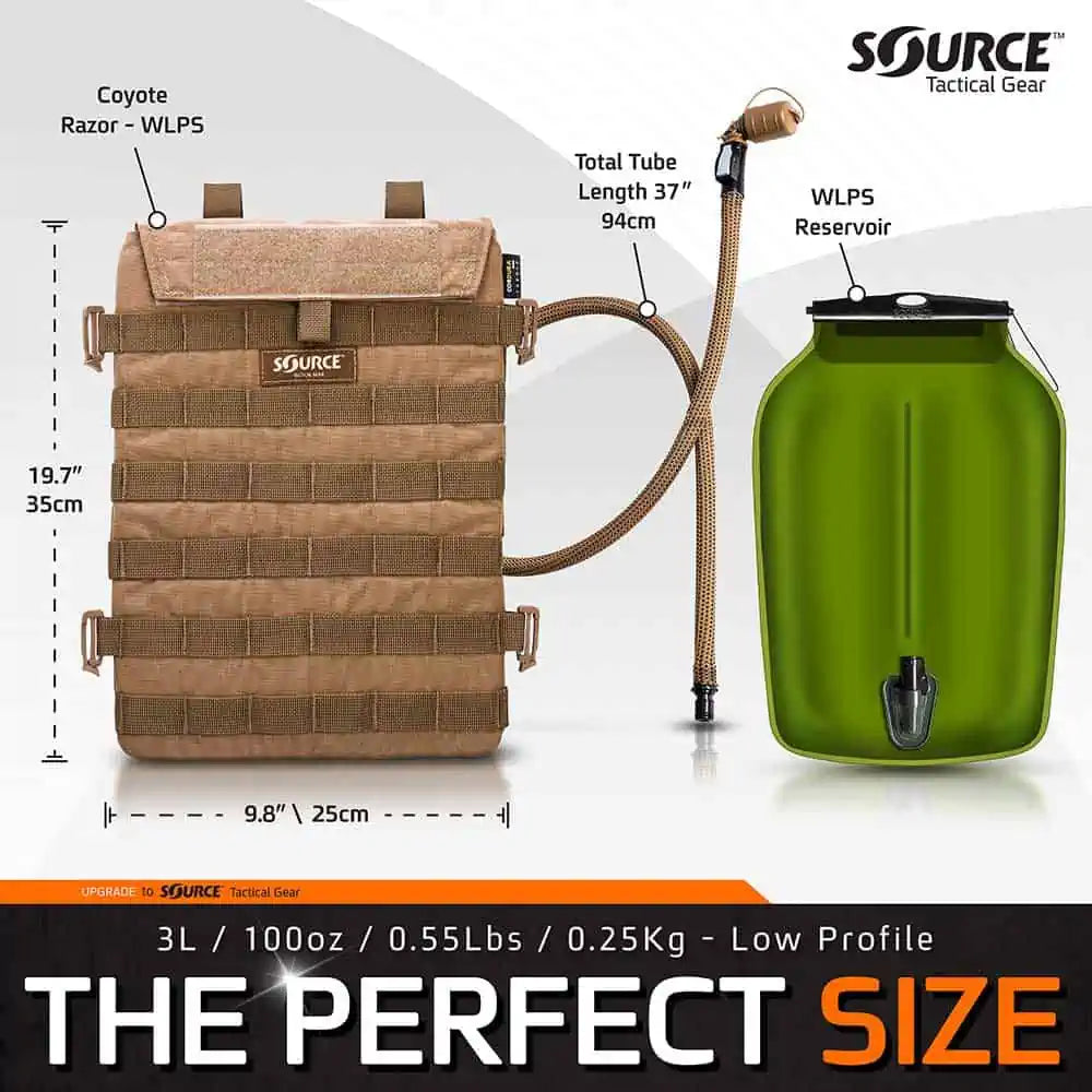 Source Razor 3L MOLLE Hydration Pouch + Hydration Bladder - Multicam