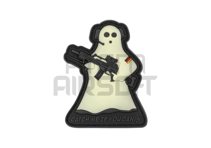 JTG Ghost Sniper Velcro Badge - Glows in the Dark