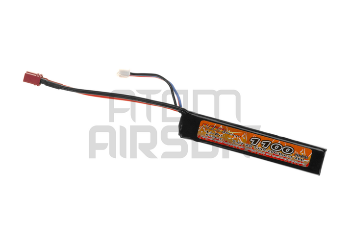 VB Power 7.4V 1100mAh LiPo battery, 20c - T-plug/Deans