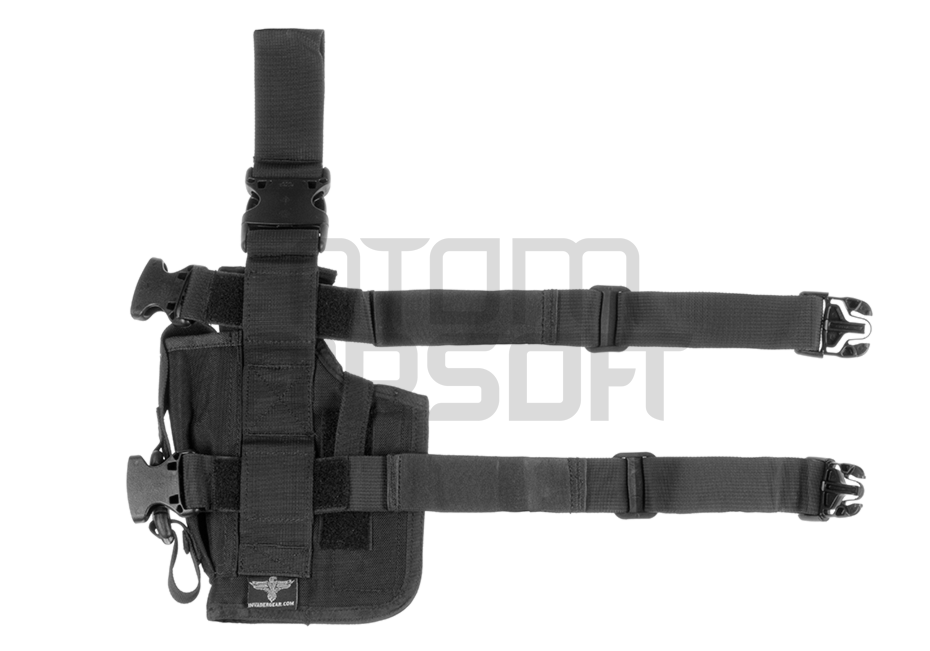 Invader Gear SOF Universaali pistoolin reisiholsteri -musta