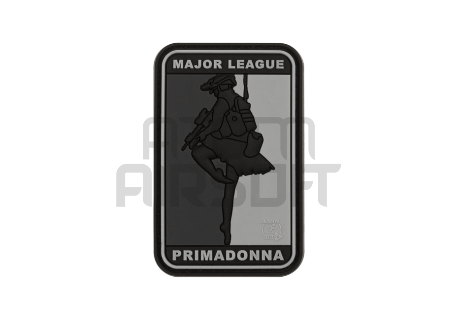JTG "Major League Primadonna" velcro badge - black/grey