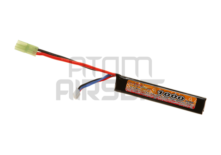 VB Power 11.1V 1000mAh LiPo battery, 20C - mini connector