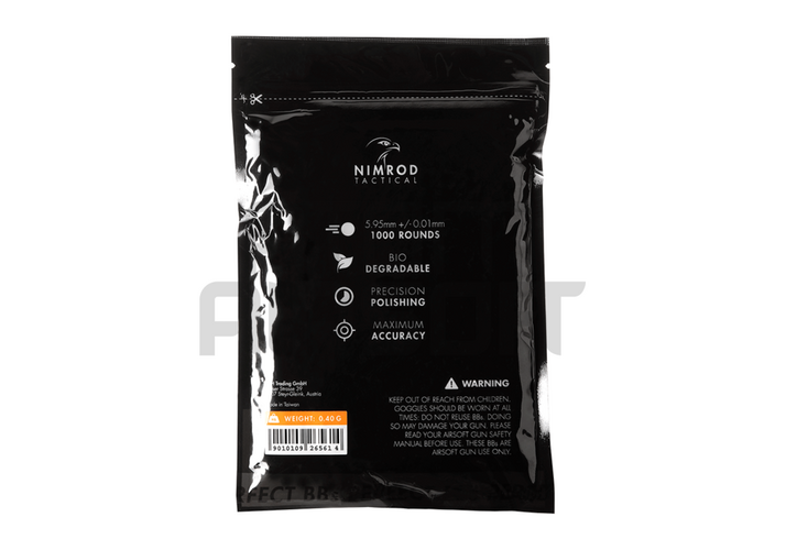 Nimrod 0.40g Professional Performance, PLA BBs - 1000 pcs