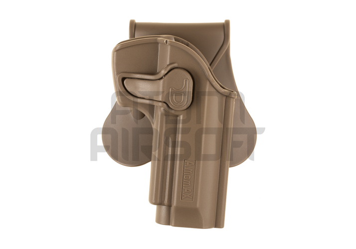 AMOMAX Hard plastic belt holster WE / KJW / KWA / TM M9 - dark earth