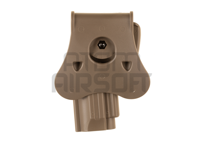 AMOMAX Hard plastic belt holster WE / KJW / KWA / TM M9 - dark earth