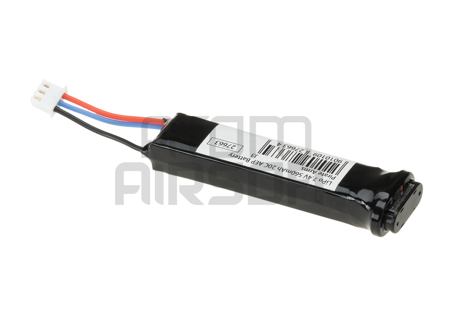 Pirate Arms LiPo-akku 7,4V 550mAh 20C - sähköpistooliakku (AEP)