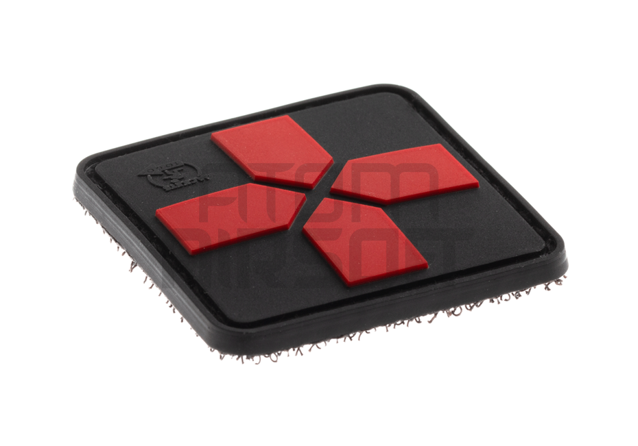 JTG First aid "Red Cross" PVC velcro badge 40mm - blackmedic