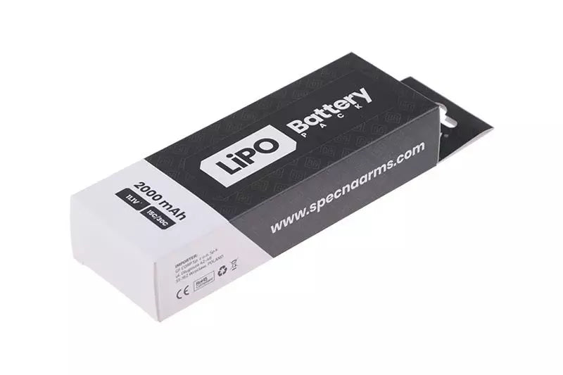 Specna Arms LiPo -akku 11,1 V 2000 mAh 15/30C, 3-osainen - Small Tamiya